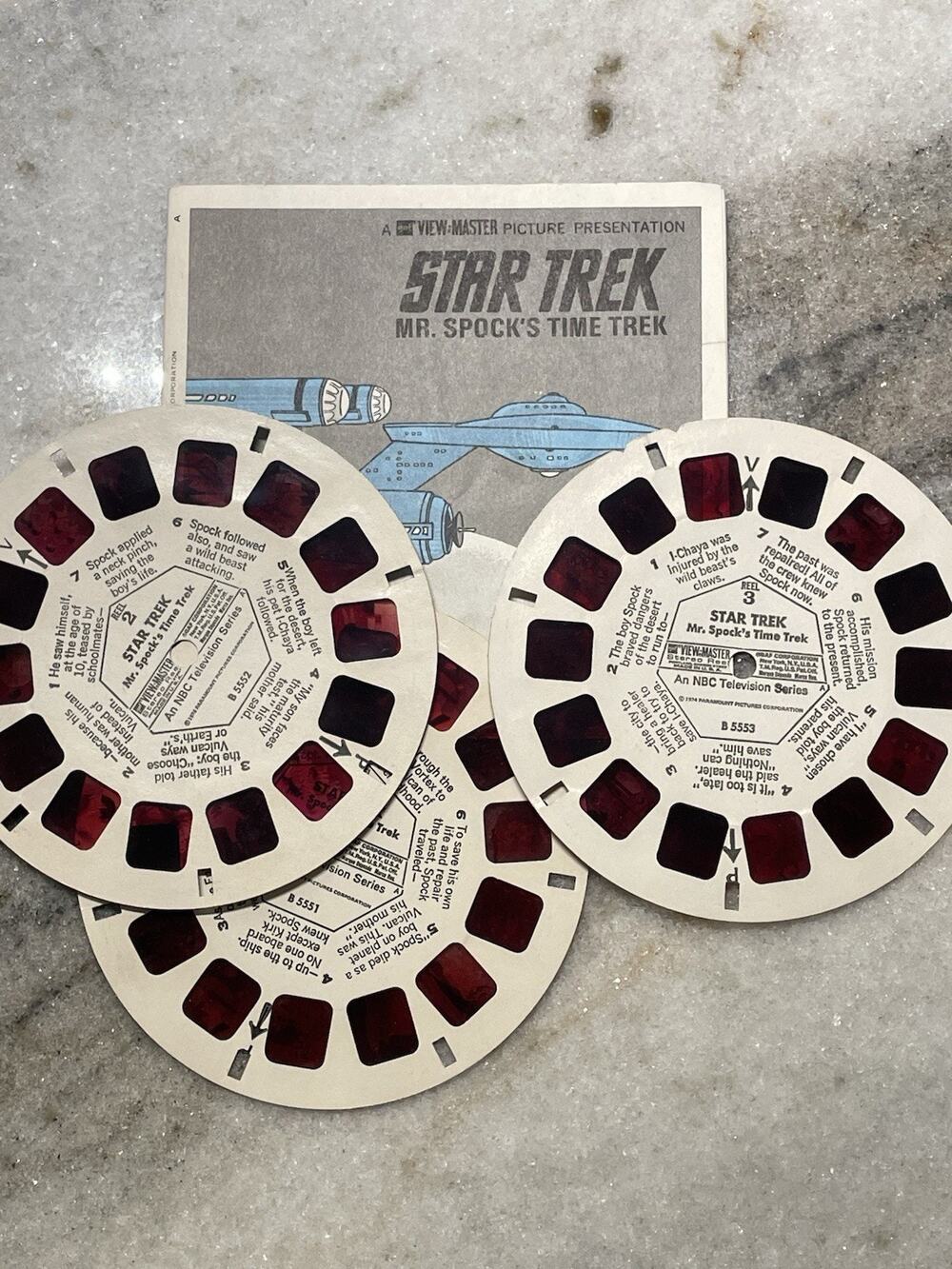 Viewmaster Star Trek Mr Spock’s Time Trek 1974 Paramount Vintage